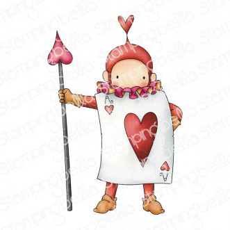 TINY TOWNIE WONDERLAND PLAYING CARD GUARD RUBBER STAMP